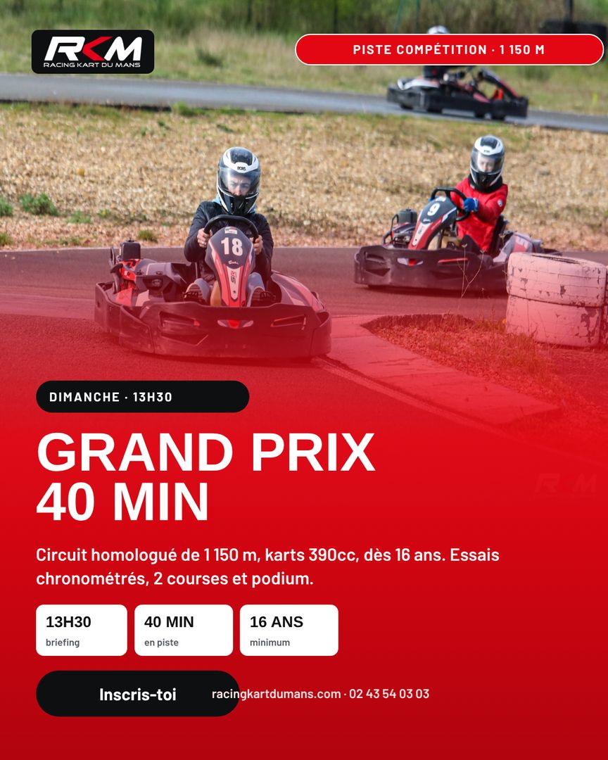Grand Prix 40 min · Piste compétition